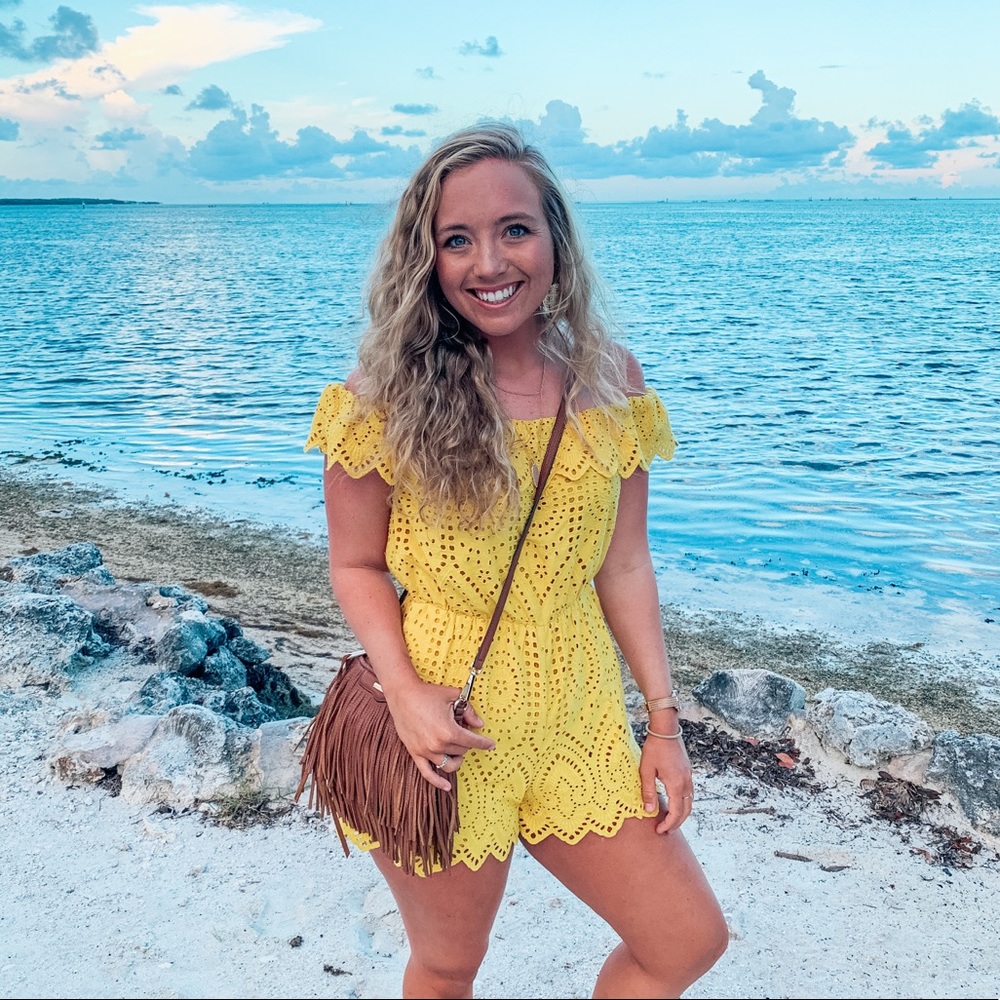 Yellow Tularosa romper